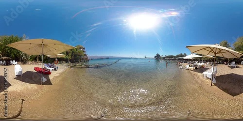 Resort on the beach 360 vr