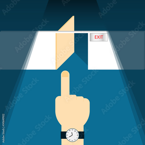 Point to exit