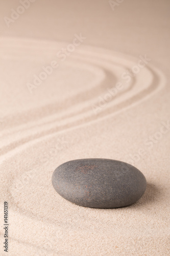 Harmony and balance meditation zen garden, a concept for relaxation concentration and simplicity. Holistic tao buddhism or spa wellness treatment..