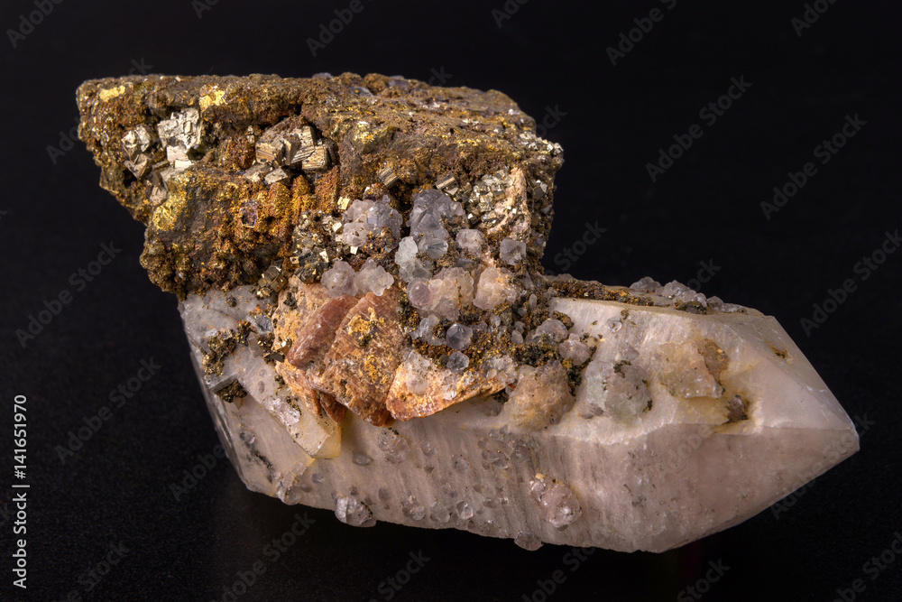 Mineral Quartz - silicon oxide. One of the most widespread minerals in the world. Mineral Quartz - silicon oxide. One of the most widespread minerals in the world.