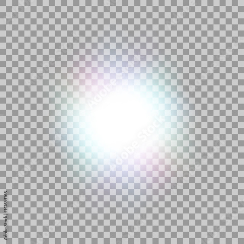 Vector glowing light effect.