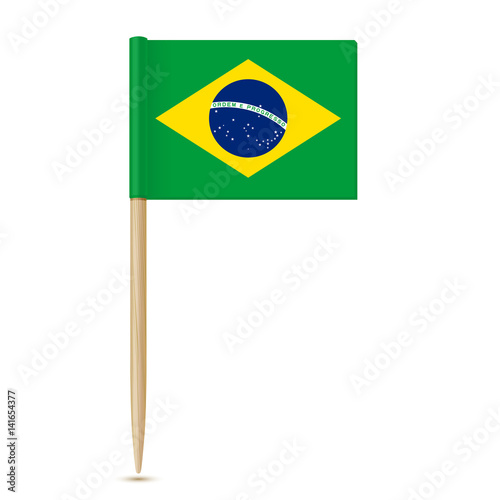 Brazil flag toothpick 10eps