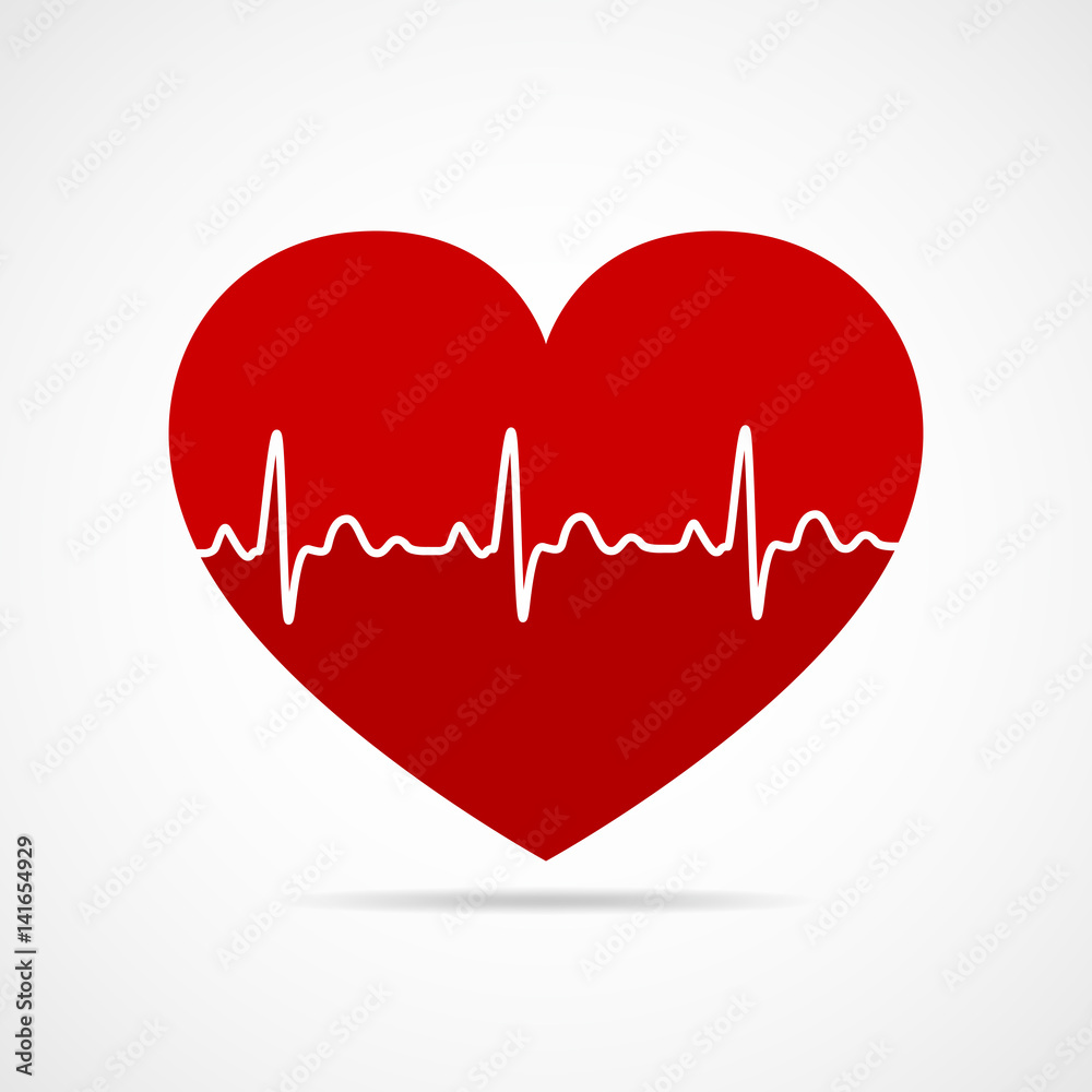 Heart icon. Vector illustration. Heart icon. Vector illustration.