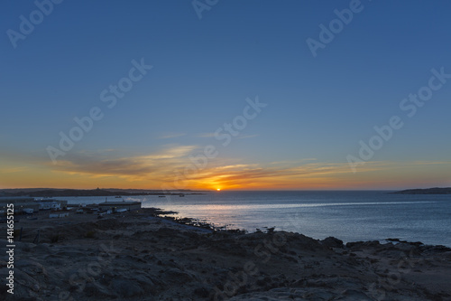 Sunset at Luderitz harbour