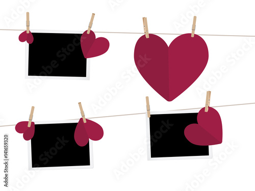 Heart with Film Frame on Rope