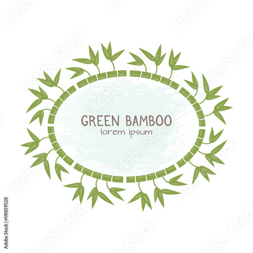 Bamboo stems decorative frame
