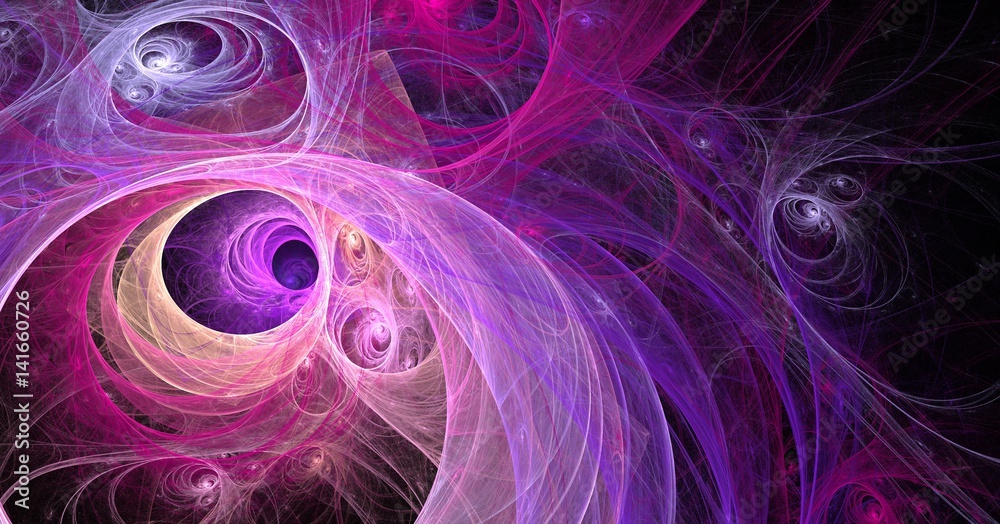 Fototapeta premium fractal purple universe abstract background