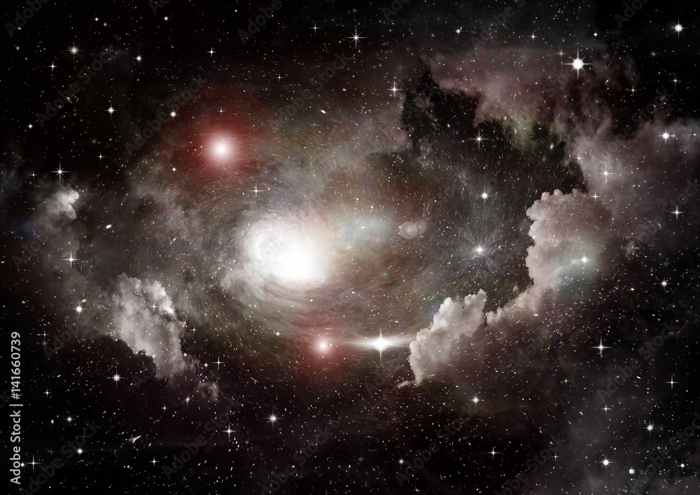 Fototapeta premium galaxy in a free space