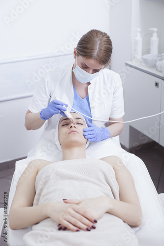 Ultrasound cavitation  face skin cleansing