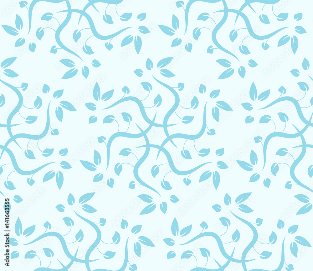 Vector seamless floral pattern. Modern stylish abstract texture.