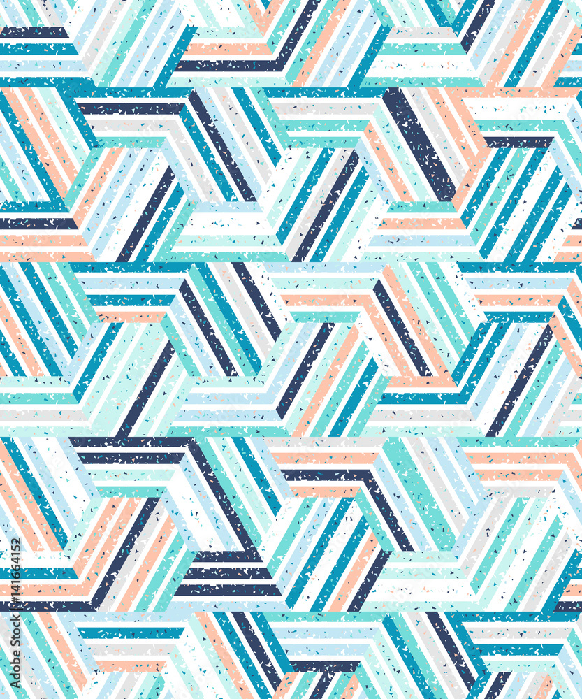 Abstract seamless pattern of a plurality of triangles and stripes. Textured background. Abstract seamless pattern of a plurality of triangles and stripes. Textured background.