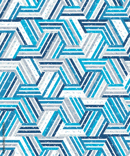 Abstract seamless pattern of a plurality of triangles and stripes. Textured background.