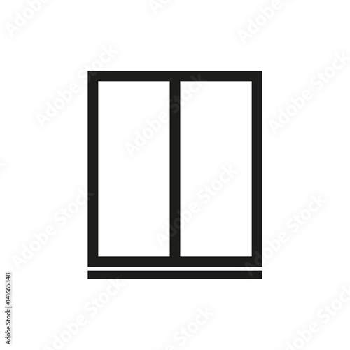window, icon, vector illustration eps10