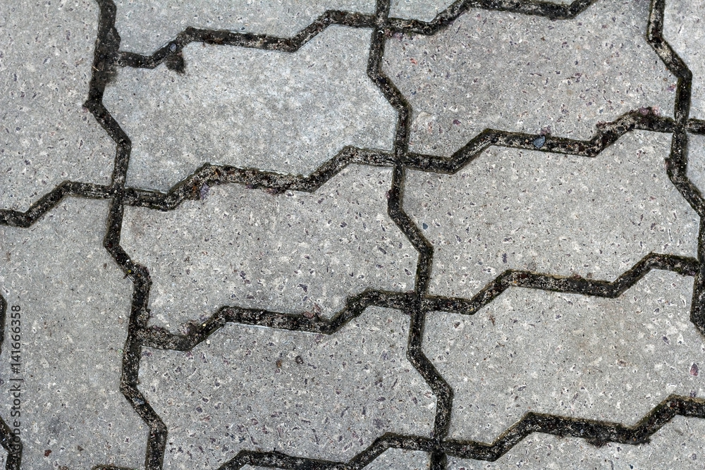 Obraz premium texture of concrete slabs on track