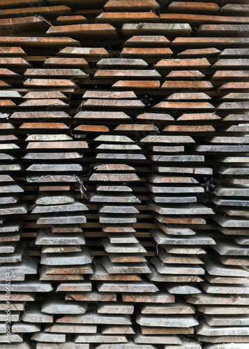 texture of parallel stacked boards