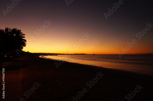 Sunset on the beach, Noosa