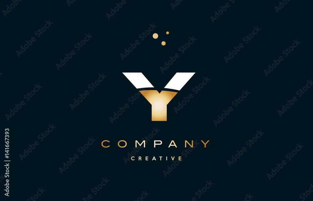 y white yellow gold golden luxury alphabet letter logo icon template y white yellow gold golden luxury alphabet letter logo icon template