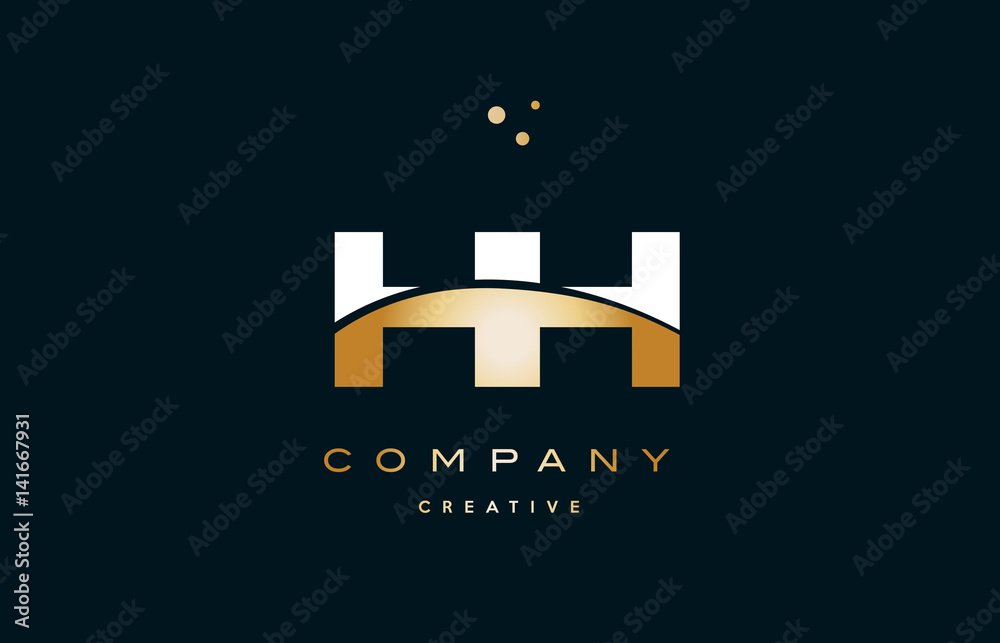 hh h h white yellow gold golden luxury alphabet letter logo icon template hh h h white yellow gold golden luxury alphabet letter logo icon template