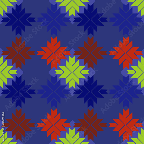 Nordic knitted seamless pattern