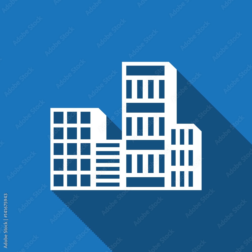 city icon stock vector illustration flat design