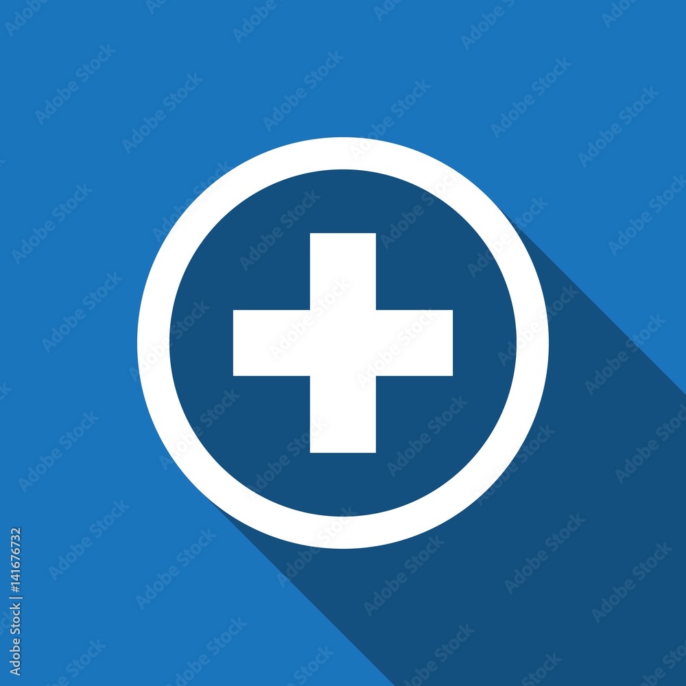 plus icon stock vector illustration flat design