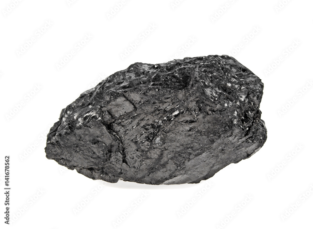 Obraz premium Coal isolated on white background