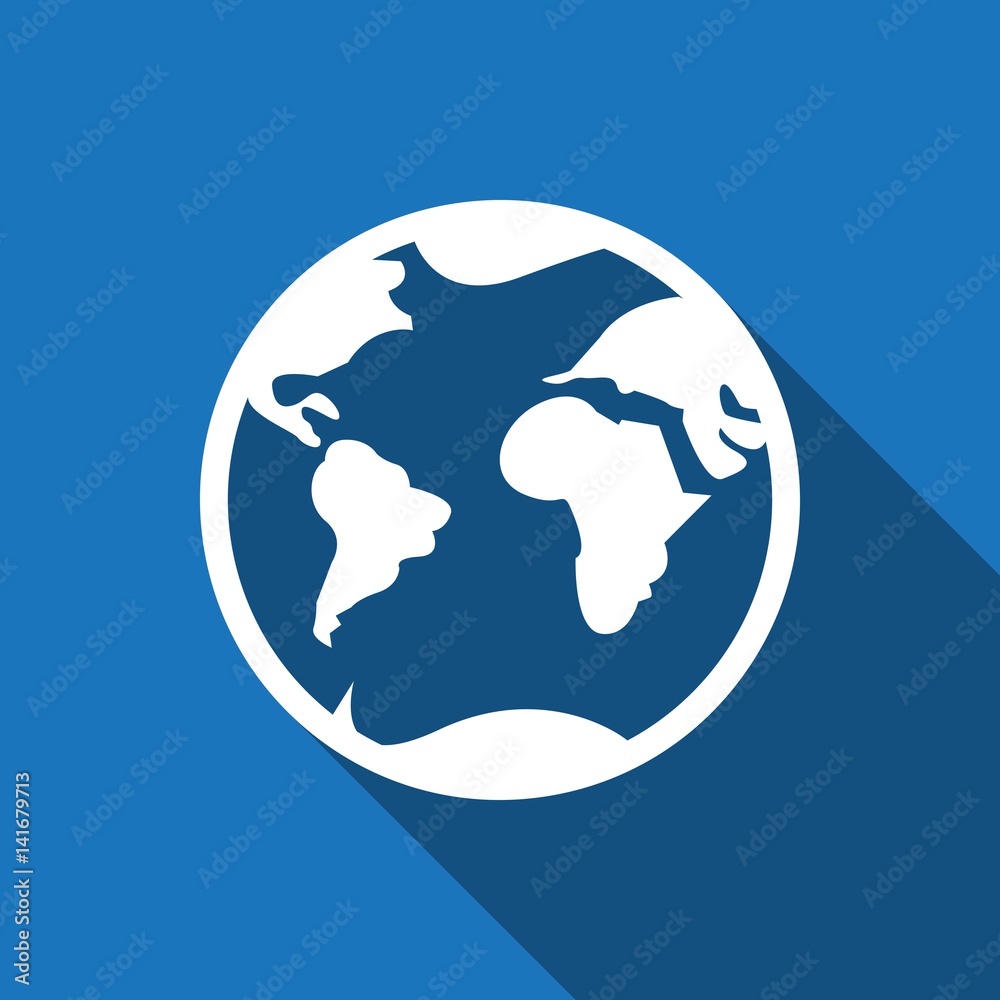 Earth icon stock vector illustration flat design Earth icon stock vector illustration flat design