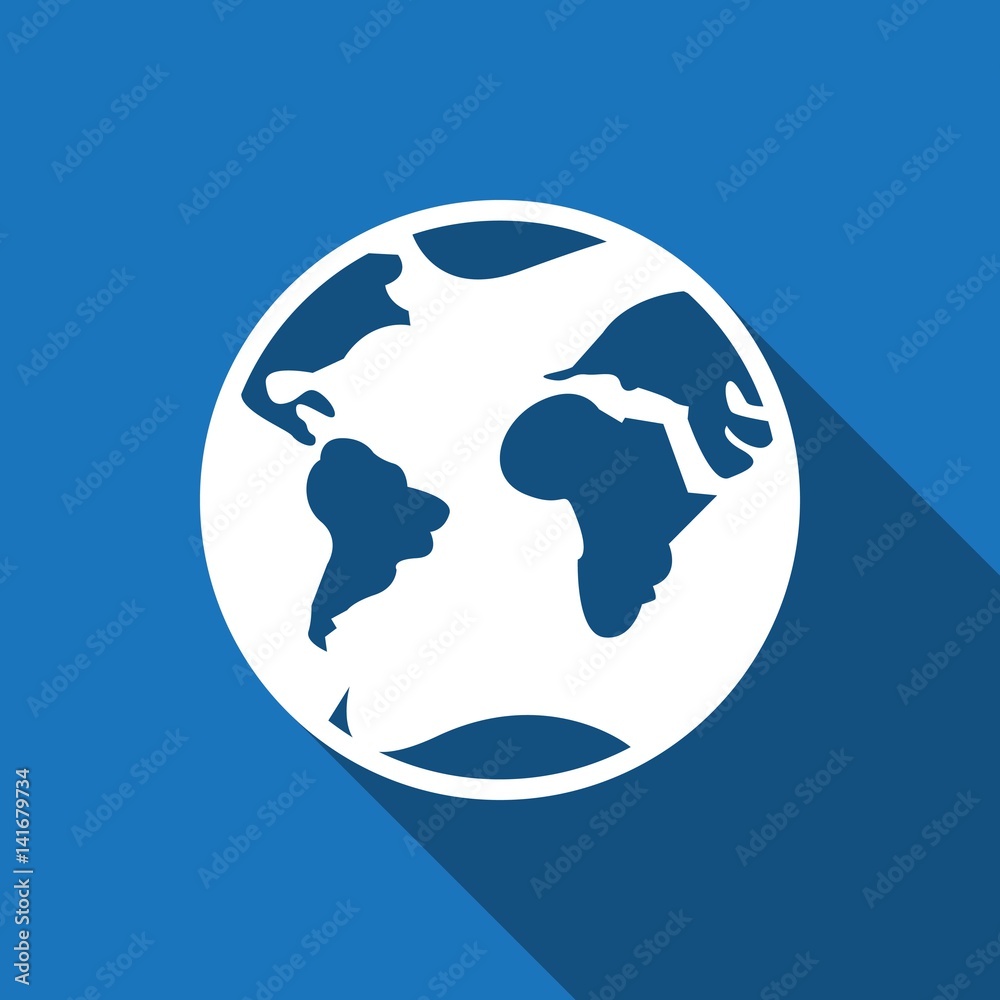 Earth icon stock vector illustration flat design Earth icon stock vector illustration flat design