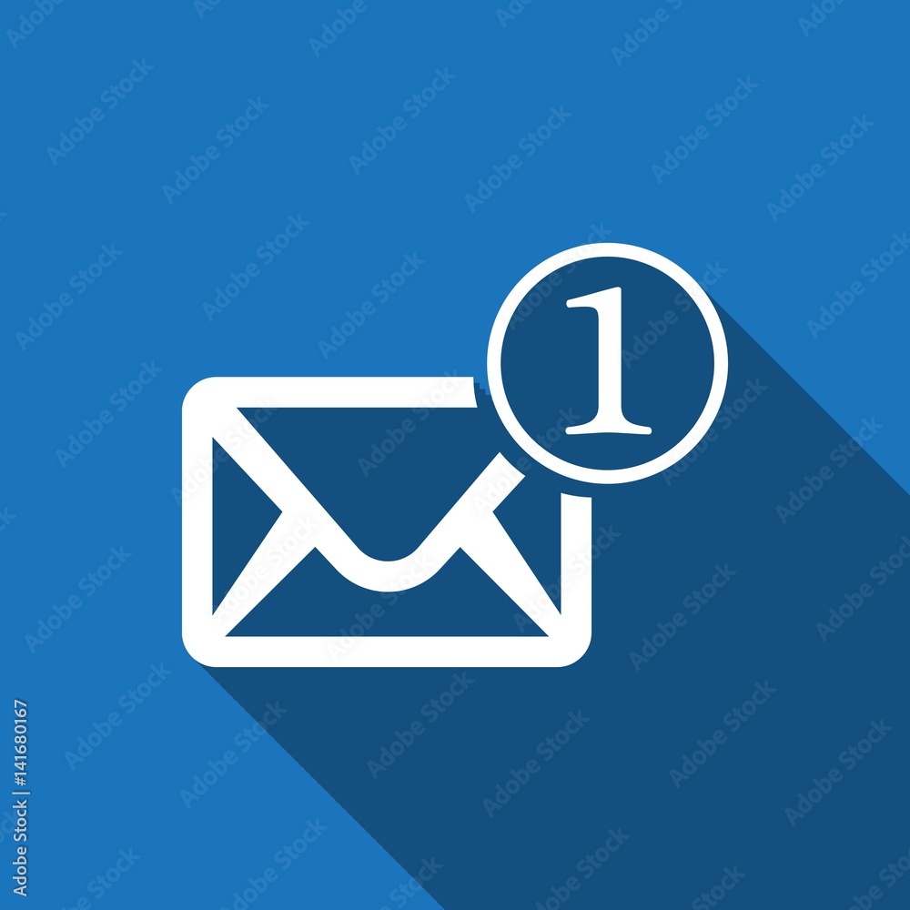 Envelope Mail icon, vector illustration. Flat design style Envelope Mail icon, vector illustration. Flat design style