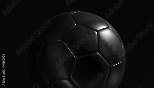 Fototapeta Naklejka Na Ścianę i Meble -  Silver soccer ball on various material and background, 3d rendering