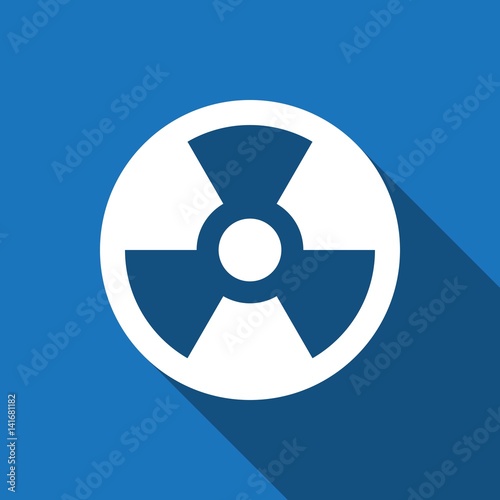 radioactive icon stock vector illustration flat design
