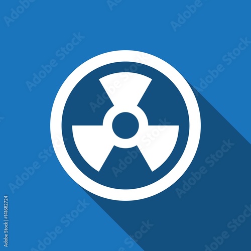 radioactive icon stock vector illustration flat design