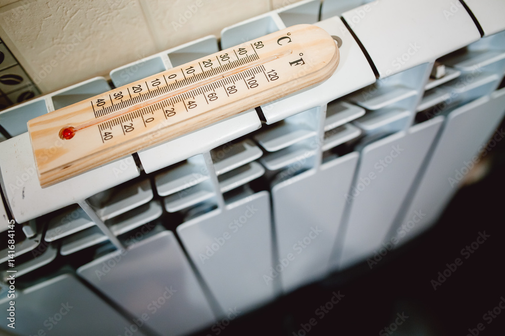 wooden household thermometer  heating battery, low value