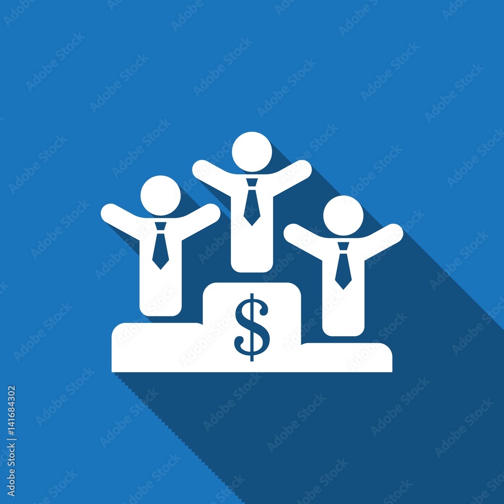 winners on the podium icon stock vector illustration flat design winners on the podium icon stock vector illustration flat design