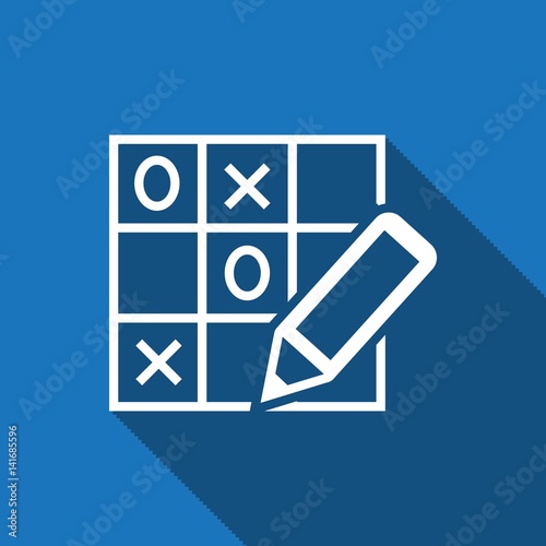 TIC TAC toe icon stock vector illustration flat design