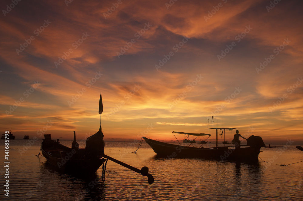 Sunrise on Koh Tao Island in Thailand