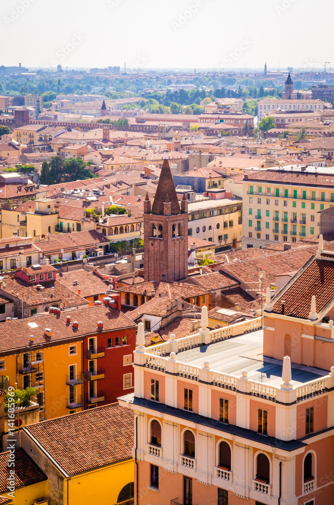 Beautiful  aerial view of  Verona, Veneto region, Italy.