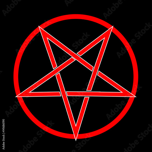 Pentagram Over Black