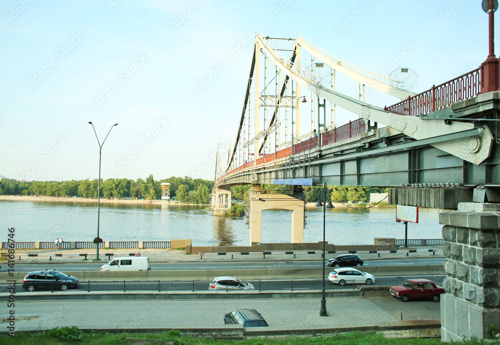 View of modern bridge