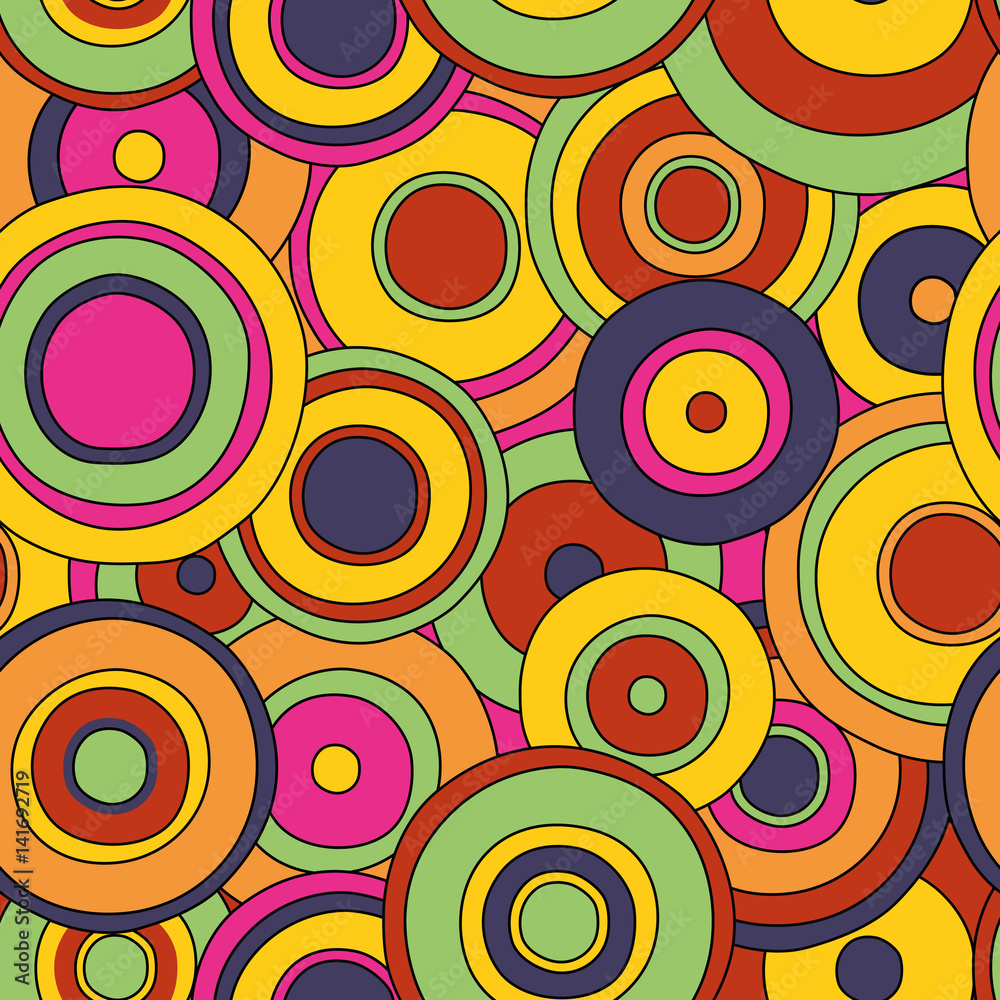 psychedelic circles seamless pattern psychedelic circles seamless pattern