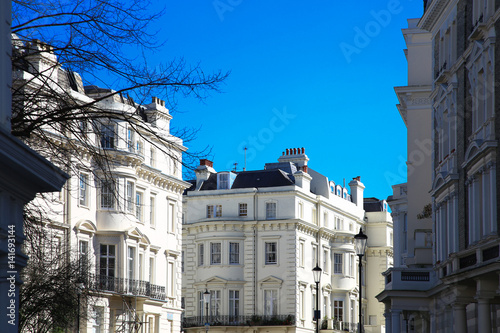 Modern facade on a sunny day