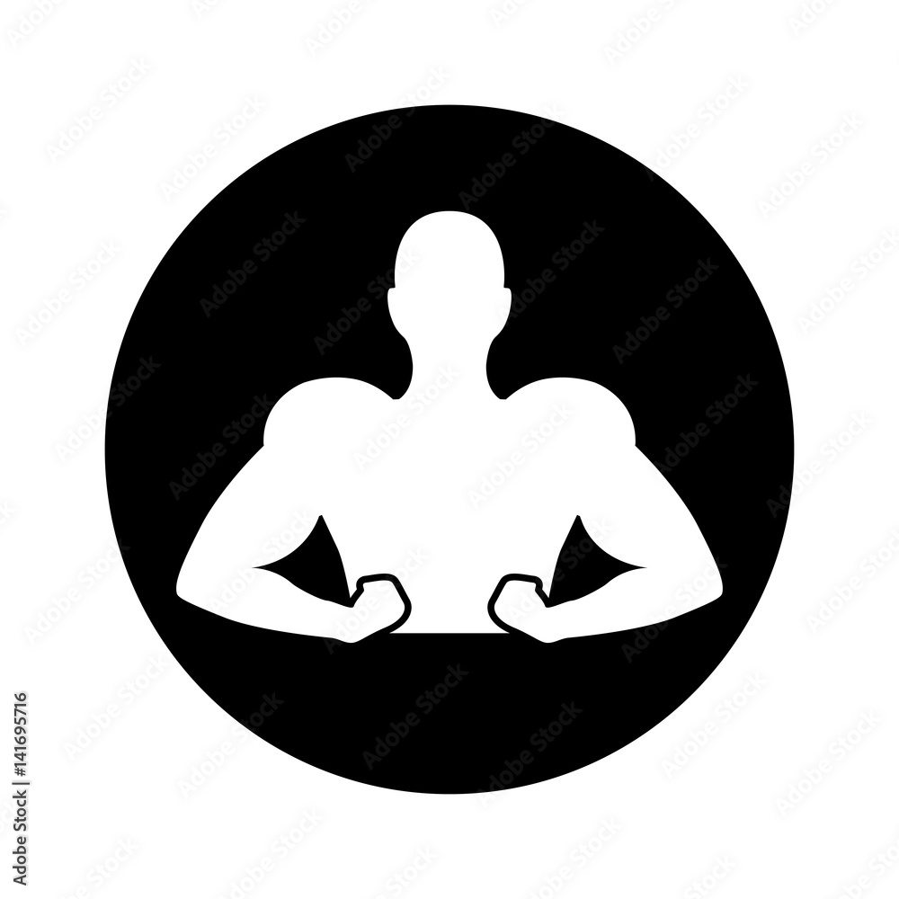 strong man human figure vector illustration design strong man human figure vector illustration design