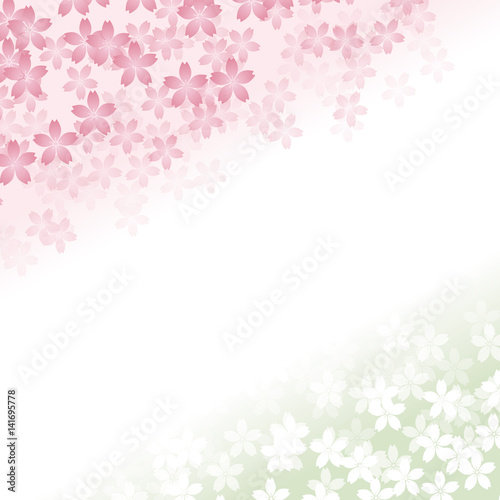 桜の背景模様
