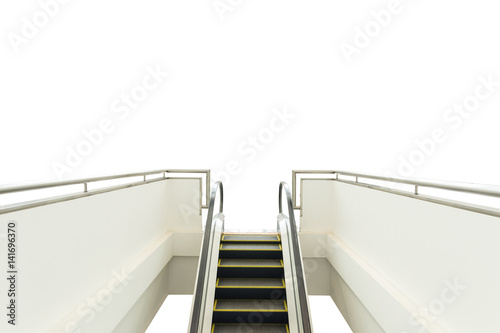 escalator isolated on white background
