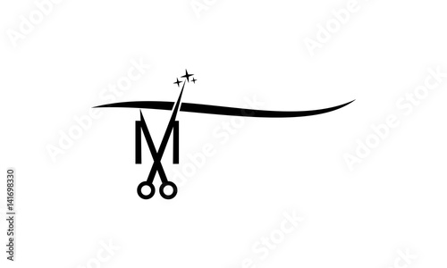 Letter K With Scissor 