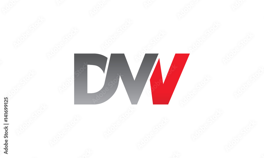 Letter DMWV Modern Logo Letter DMWV Modern Logo