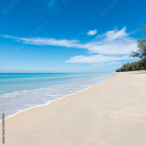 Sand beach blue sky