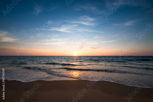 Sunset on the beach © teen00000