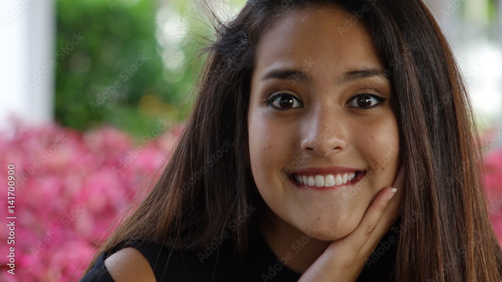 Excited Teen Girl