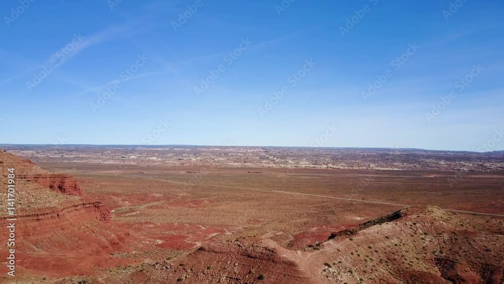 aerial view over the utah desert aerial view over the utah desert